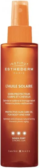 Institut Esthederm Sun Care Oil Body And Hair Care Strong Sun - Сонцезахисна олія-спрей для тіла та волосся