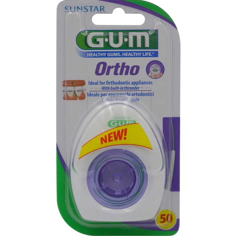 Зубна нитка GUM Ortho ортодонтична
