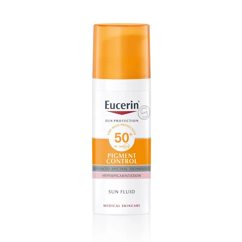 Флюїд Eucerin (Юцерін) Pigment Control Sun Protection сонцезахисний проти гіперпігментації шкіри обличчя SPF 50+ 50 мл