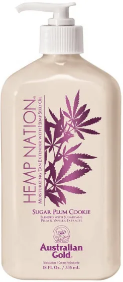 Australian Gold Hemp Nation Sugar Plum Cookie Body Lotion - Зволожуючий закріплювач для засмаги (сливове печиво)