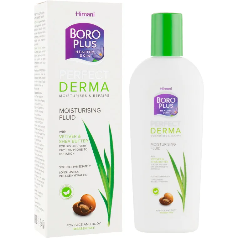 Флюїд Himani Боро Плюс Perfect Derma зволожуючий для обличчя та тіла, 200 мл