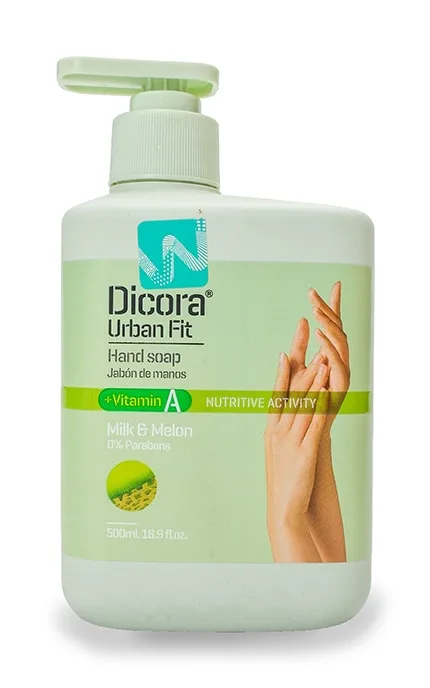 Рідке Мило Dicora Urban Fit З вітаміном А Молоко та Диня 500 мл