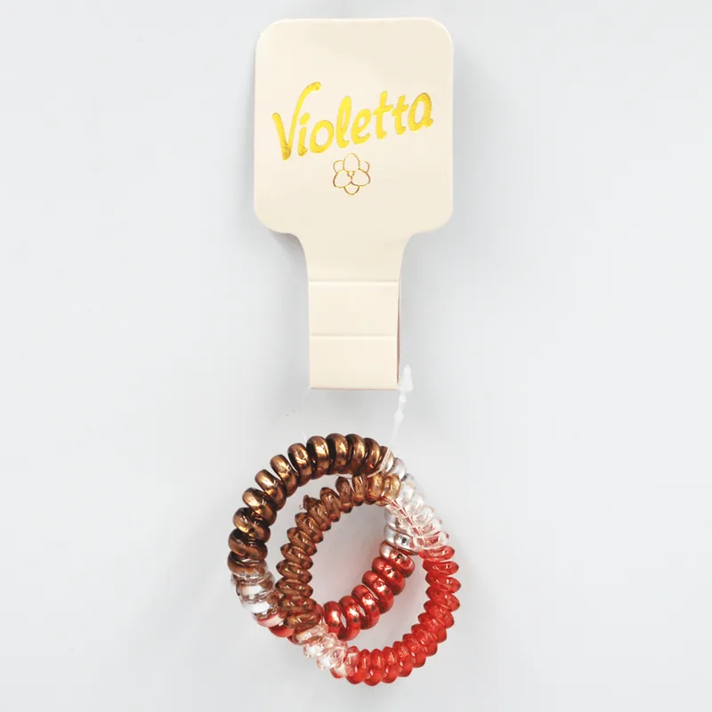 Violetta col. резинки для волосся спіраль артикул CH-WNT-24