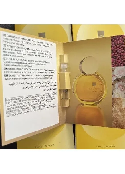 Парфумерна вода Far Away Shine — листівка з пробним зразком 0.6 мл Avon (367622516)