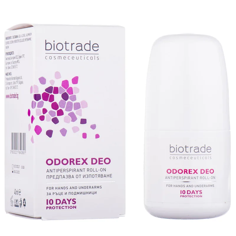Антиперспірант Biotrade (Біотрейд) Odorex тривалої дії "10 днів захисту" кульковий, 40 мл