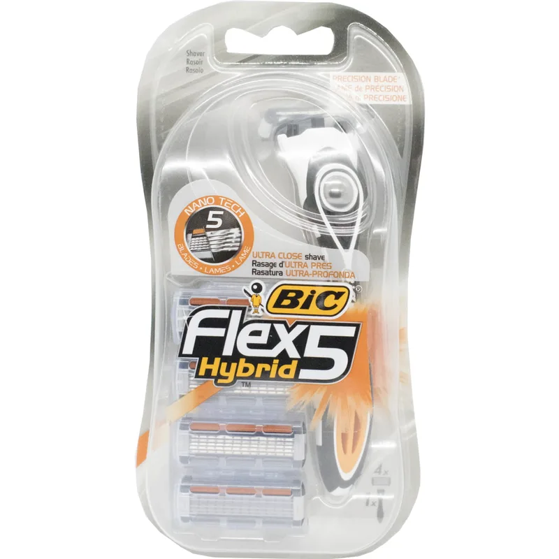 Змінні касети BIC Flex 5 Hybrid Sensitive 4 шт (3086123760455)