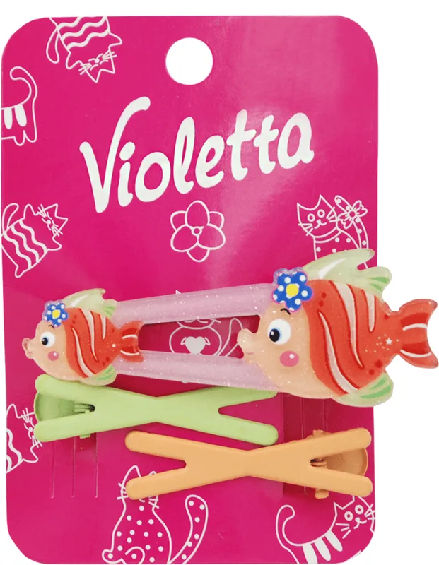 Заколки для волосся "Рибки" Violetta, 3 шт