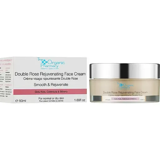Омолоджувальний денний крем для обличчя The Organic Pharmacy Double Rose Rejuvinating Face Cream, 50 мл