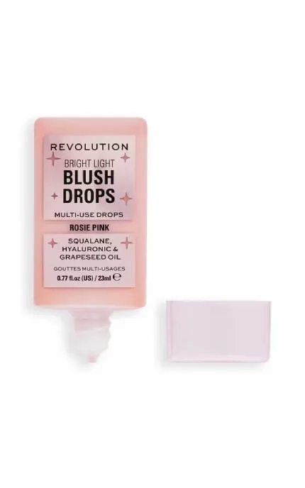 Рідкі рум'яна Makeup Revolution Bright Light Blush Drops Rosie Pink 23 мл