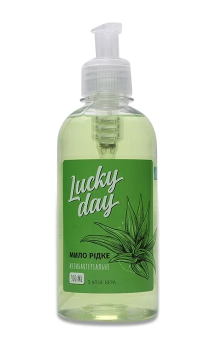 Рідке мило Lucky Day Антибактеріальне з алое вера 300 мл