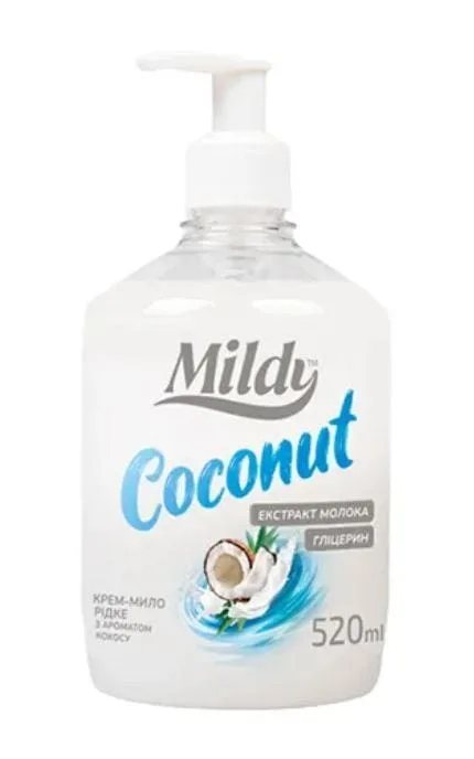 Рідке мило для рук Mildy Coconut 520 мл