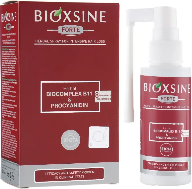 Спрей Bioxsine Derma Gen Форте проти інтенсивного випадання волосся 60 мл