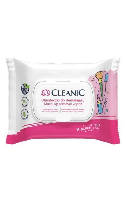 Серветки вологі Cleanic для зняття макіяжу 30 шт