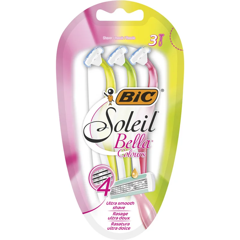 Бритва BIC (Бік) Soleil Bella (Солей Белла) Colours для жінок 3 шт