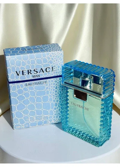 Чоловіча туалетна вода Versace Man Eau Fraiche (Версаче Мен Ео Фреш) 100 мл Деревні Водні Цитрусові Стійкі Шлейфові No Brand (401303954)