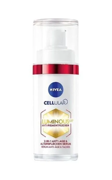 Сироватка для обличчя Nivea Luminous 630 2 in 1 проти зморшок та пігментації 30 мл