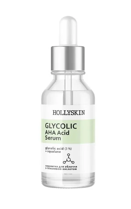 Сироватка для обличчя Hollyskin Glycolic AHA Acid Serum 30 мл