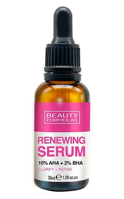 Сироватка для обличчя з AHA та BHA кислотами Beauty Formulas 30 мл
