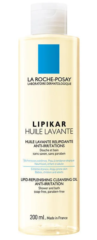 Олія La Roche-Posay (Ля Рош-Позе) Lipikar ліпідовідновлююча очищуюча для ванни та душу для немовлят дітей дорослих 200 мл