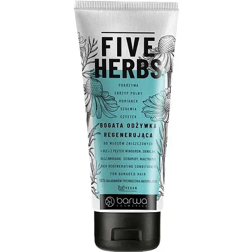Кондиціонер для волосся Barwa Five Herbs Регенеруючий, 180 мл