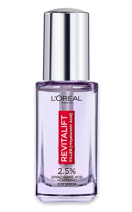 Сироватка зволожуюча для шкіри навколо очей L`Oreal Paris Revitalift з гіалуроновою кислотою та кофеїном, 20 мл