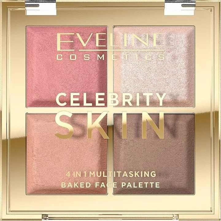 Палетка для контурінгу Eveline Cosmetics Celebrity Skin 4 в 1 багатофункціональна 16 г