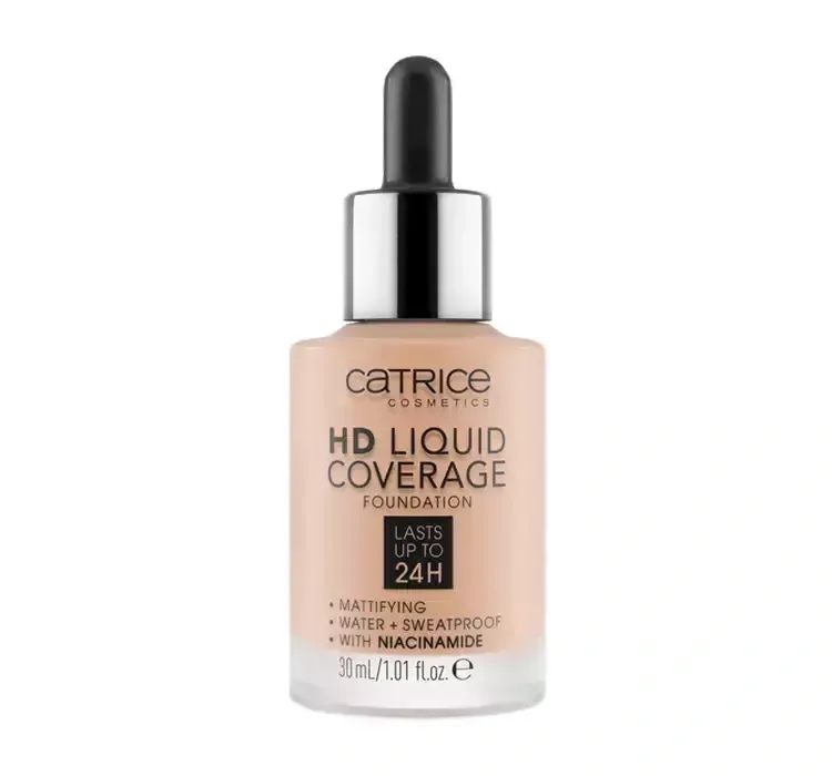 CATRICE HD LIQUID РІДКА МАСКУЮЧА ТОНАЛЬНА ОСНОВА ROSE 020 30МЛ