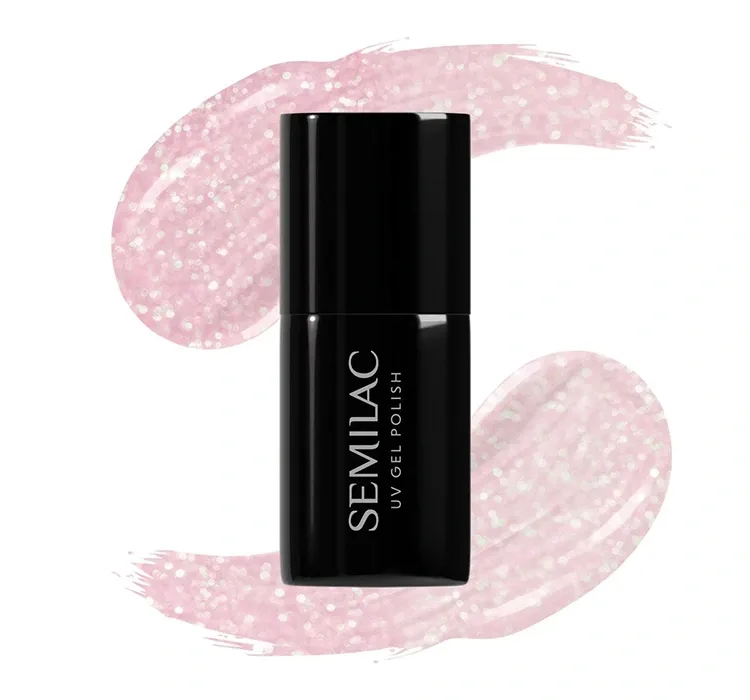 SEMILAC ГІБРИДНИЙ ЛАК УФ PINK CRYSTALS 164