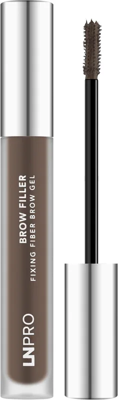 LN PRO Туш для брів відтіночна Brow Filler Fixing Fiber Brow Gel №102 (темно-коричневий) 4,5 мл