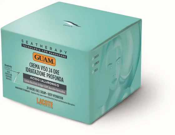 GUAM Seatherapy Crema Viso Idratante 24 ore - Крем для обличчя інтенсивне зволоження 24 години