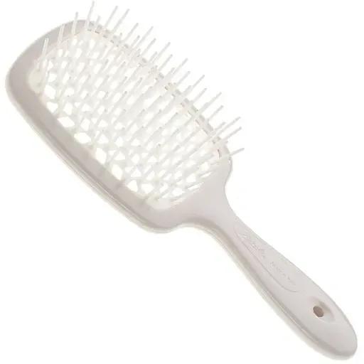 Щітка для волосся Janeke Superbrush, кремова з білим