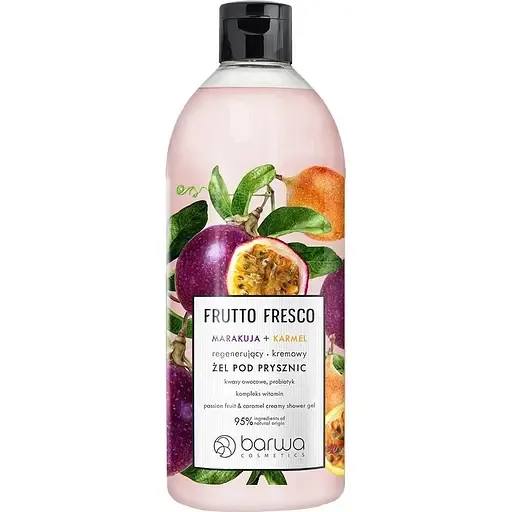 Гель для душу Barwa Frutto Fresco Маракуя та Карамель, відновлюючий, 480 мл