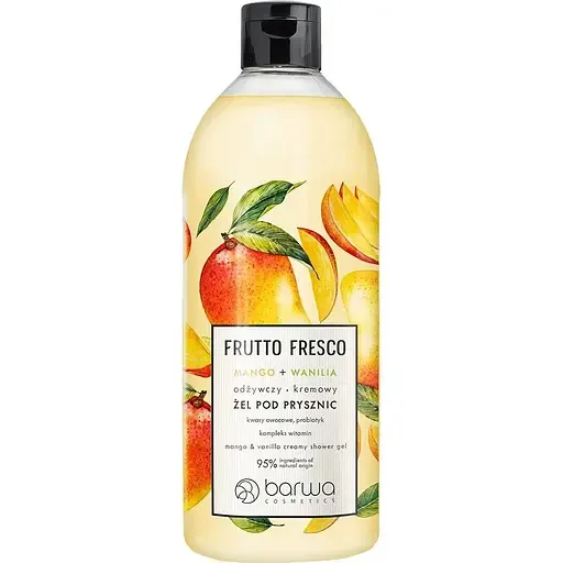 Гель для душу Barwa Frutto Fresco Манго та Ваніль, живильний, 480 мл