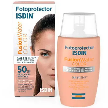 Сонцезахисний засіб для обличчя на водній основі Isdin Fotoprotector Fusion Water Color SPF 50