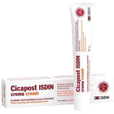 Загоюючий крем для тіла та обличчя Isdin Cicapost Dermatological Care Post-Cicatrization Cream