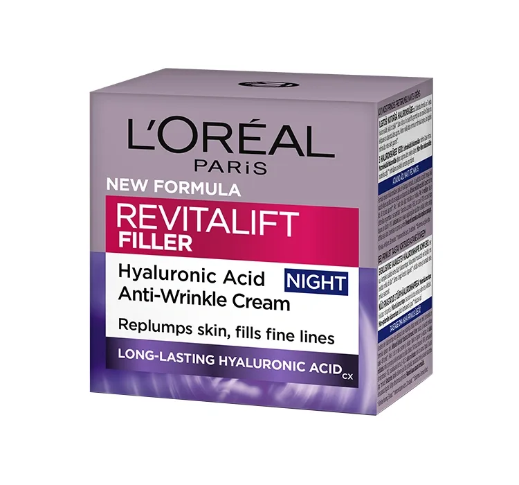 LOREAL REVITALIFT FILLER [HA] НІЧНИЙ КРЕМ 50МЛ