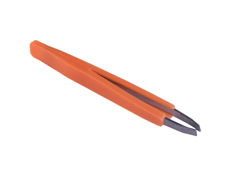 LORENA Professional Пінцет для брів скошений з гумовим покриттям, PN 40632, 1 шт