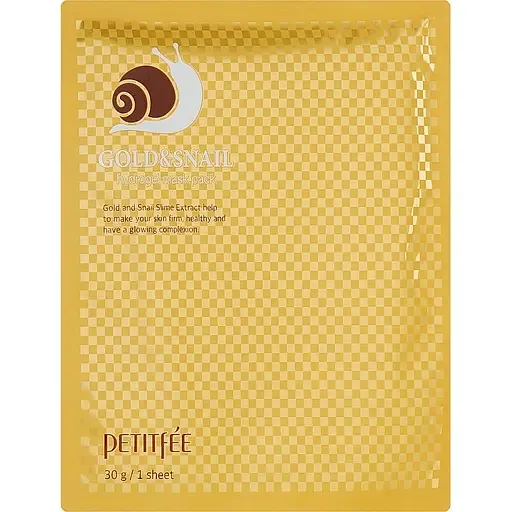 Маска для обличчя гідрогелева Petitfee Gold&Snail Transparent Gel Mask Pack