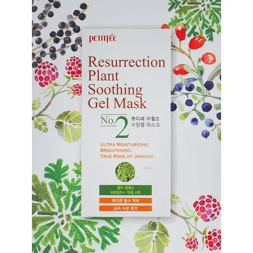 Тканинна маска для обличчя Petitfee Resurrection Plant Soothing Gel Mask, 30 г
