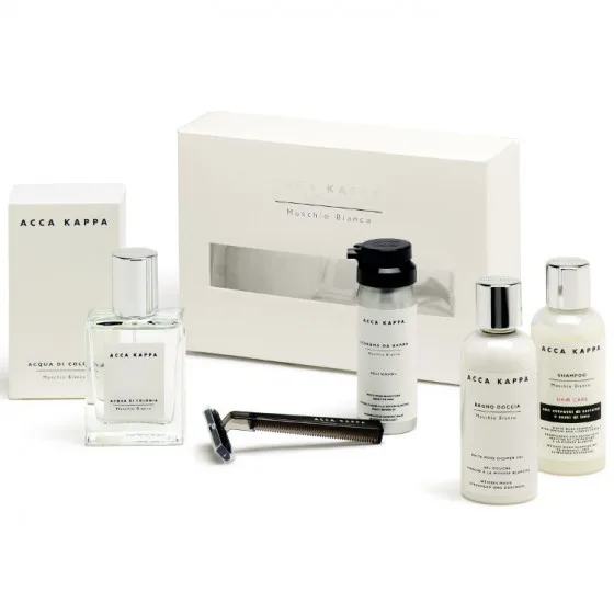 Acca Kappa White Moss Gift Set - Подарунковий набір (EDC50+A/S/E100+SH100+S/G50 + станок)