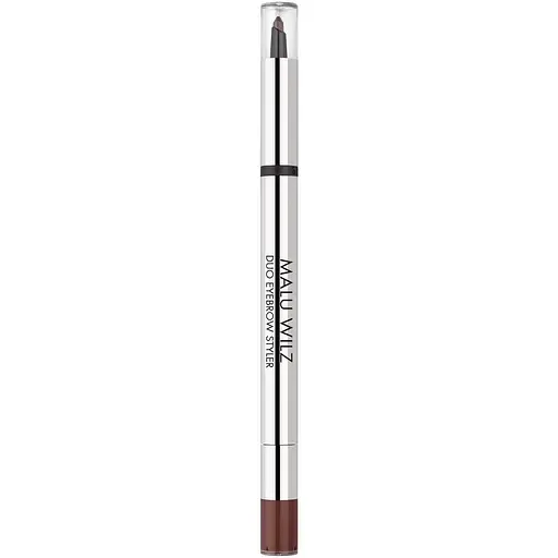 Олівець та пудра для брів 2 в 1 Malu Wilz Duo Eyebrow Styler Dark Brown тон 8, 0.8 г