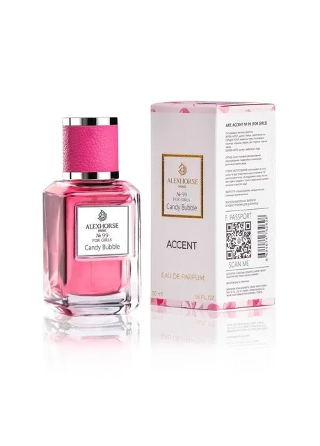 Парфумована вода для дівчаток Candy bubble ACCENT 50 ml Alex Horse (365284594)