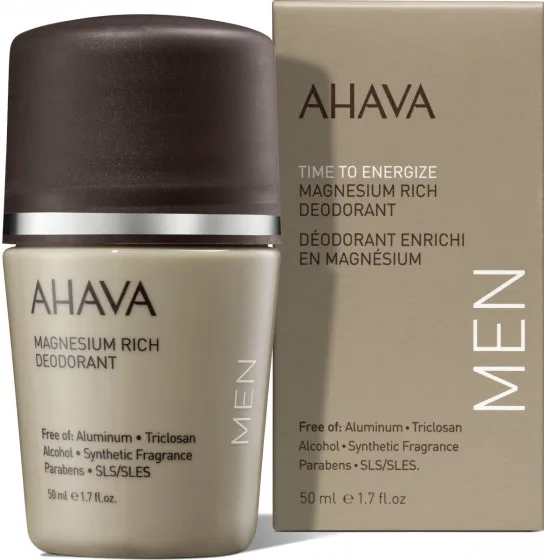 Ahava Time To Energize Men's Roll-On Mineral Deodorant - Мінеральний роликовий дезодорант