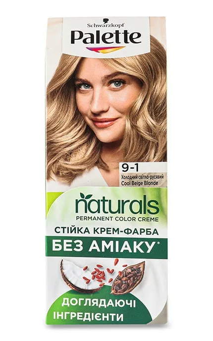 Стійка крем-фарба для волосся Palette Naturals відтінок