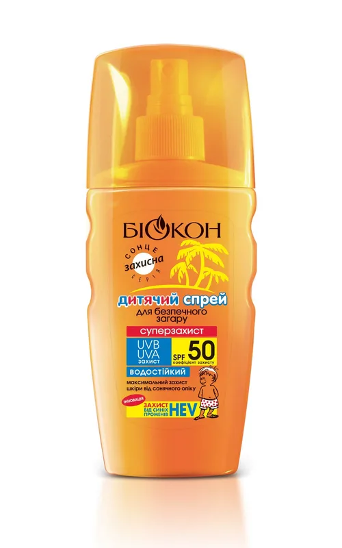 Дитячий спрей для безпечного загару SPF-50 «Суперзахист»