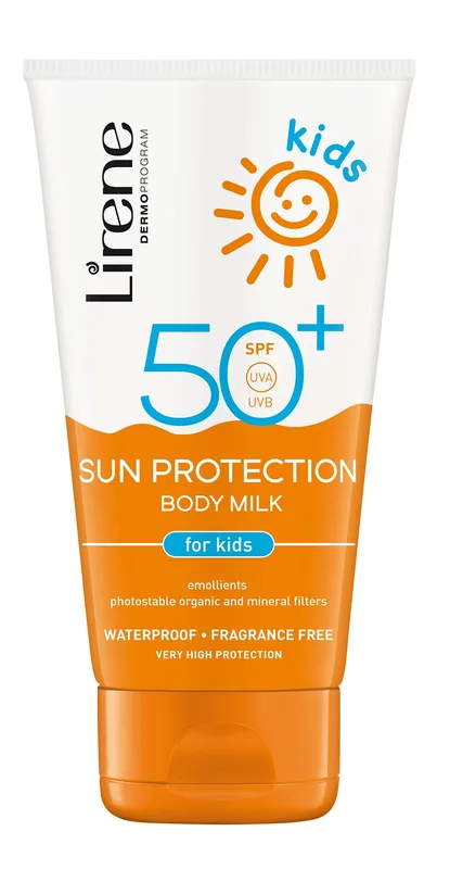 Lirene молочко для тіла дитяче захист від сонця SPF50+, 150 мл