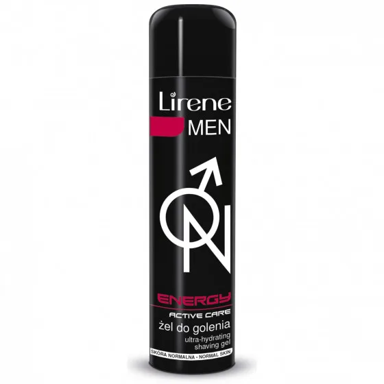 Lirene Men Energy Active Care Ultra-Hydrating Shaving Gel - Зволожуючий гель для гоління для нормальної шкіри