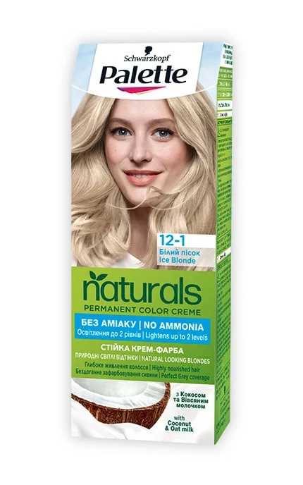 Стійка крем-фарба Palette Naturals білий пісок 110 мл