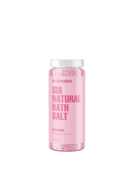 Парфумована сіль для ванни Sia Natural Bath Salt Wild Rose Mr SCRUBBER, 600 г