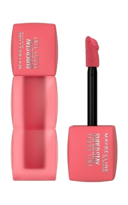 Стійка матова помада-тинт для губ Maybelline New York Super Stay Teddy Tint 40 Petalcore 5 мл